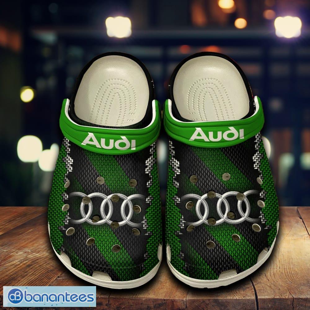audi car 3d clogs shoes green for men women fans gift summer beach all over print image Audi Car 3D Clogs Shoes Green For Men Women Fans Gift Summer Beach All Over Print - Audi Car 3D Clogs Shoes Green For Men Women Fans Gift Summer Beach All Over Print