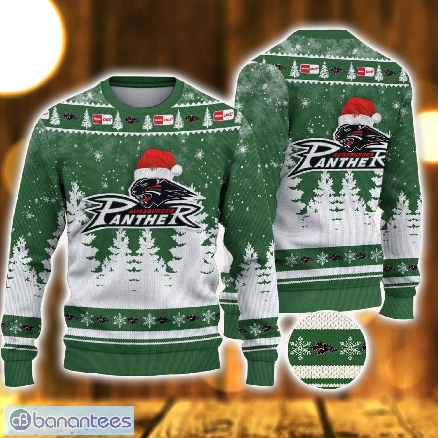augsburger panther ugly christmas sweater holiday gift ideas for men and women image Augsburger Panther Ugly Christmas Sweater Holiday Gift Ideas For Men And Women Product Photo 1