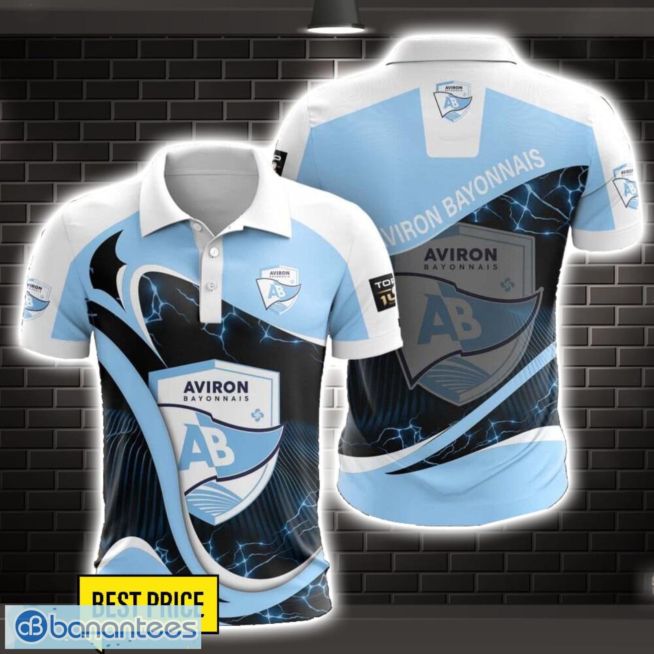 aviron bayonnais 3d polo shirt special gift for fans holiday gift image Aviron Bayonnais 3D Polo Shirt Special Gift For Fans Holiday Gift Product Photo 1