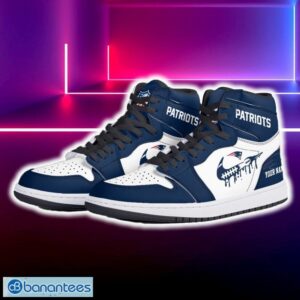 New England Patriots Air Jordan Hightop Shoes New Custom Name For Fans Gift Sneaker - New England Patriots Air Jordan Hightop Shoes Photo 5