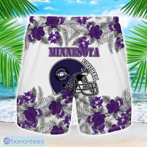 Minnesota Team Hawaiian And Shorts All Printed Beach Set For Fans Custom Name Product Photo 2