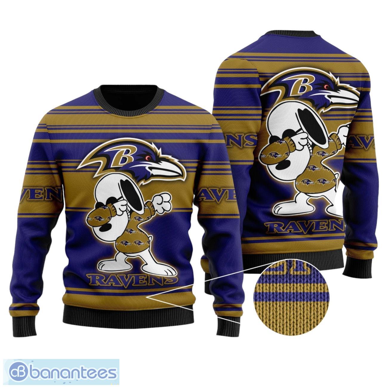 baltimore ravens3d full printed christmas all over print sweater image Baltimore Ravens3D Full Printed Christmas All Over Print Sweater Product Photo 1