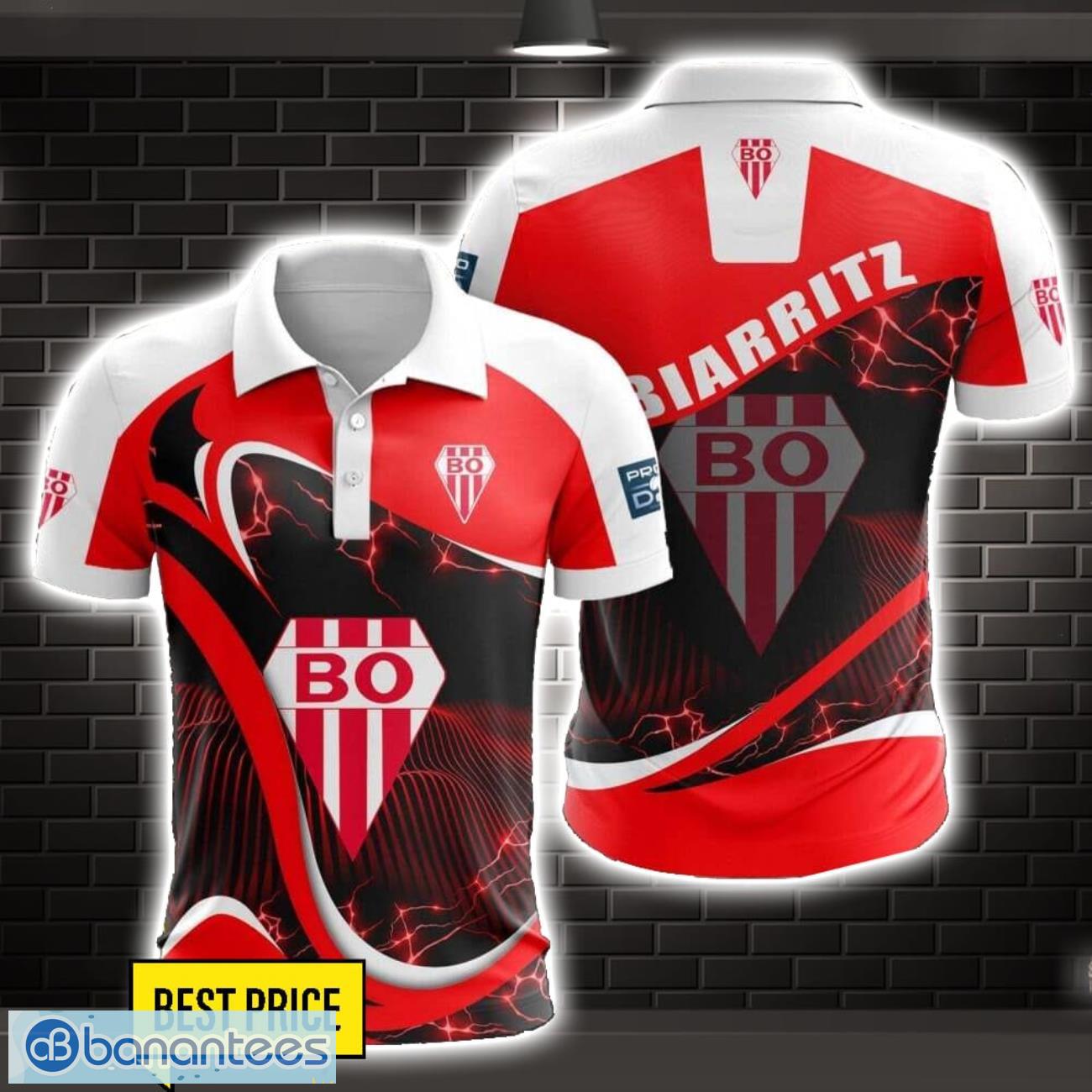 biarritz olympique 3d polo shirt special gift for fans holiday gift image Biarritz Olympique 3D Polo Shirt Special Gift For Fans Holiday Gift Product Photo 1