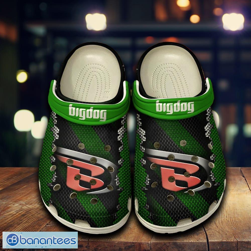 big dog motorcycles car 3d clogs shoes green for men women fans gift summer beach all over print image Big Dog Motorcycles Car 3D Clogs Shoes Green For Men Women Fans Gift Summer Beach All Over Print - Big Dog Motorcycles Car 3D Clogs Shoes Green For Men Women Fans Gift Summer Beach All Over Print