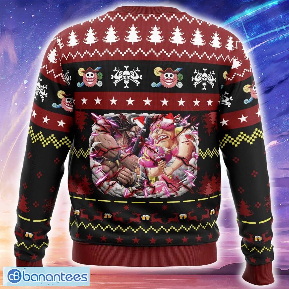 big mom x kaido one piece ugly christmas 3d sweater trending holidays for men women fans 1 image Big Mom x Kaido One Piece Ugly Christmas 3D Sweater Trending Holidays For Men Women Fans - Big Mom x Kaido One Piece Ugly Christmas Sweater_2