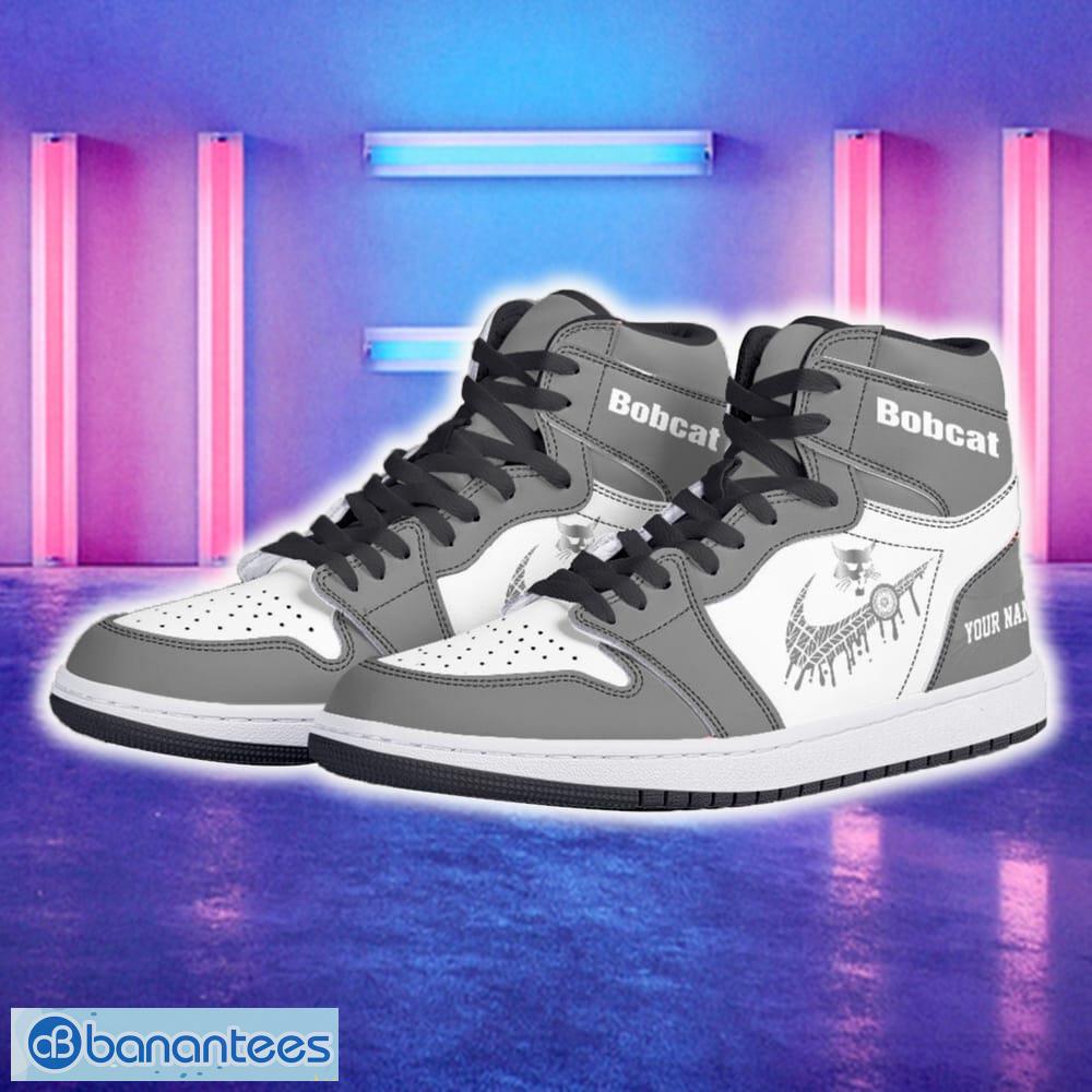 bobcat car air jordan 1 hightop shoes new for fans gift aj1 sneaker custom name 1 image Bobcat Car Air Jordan 1 Hightop Shoes New For Fans Gift AJ1 Sneaker Custom Name - Bobcat Air Jordan 1 Hightop Shoes_5