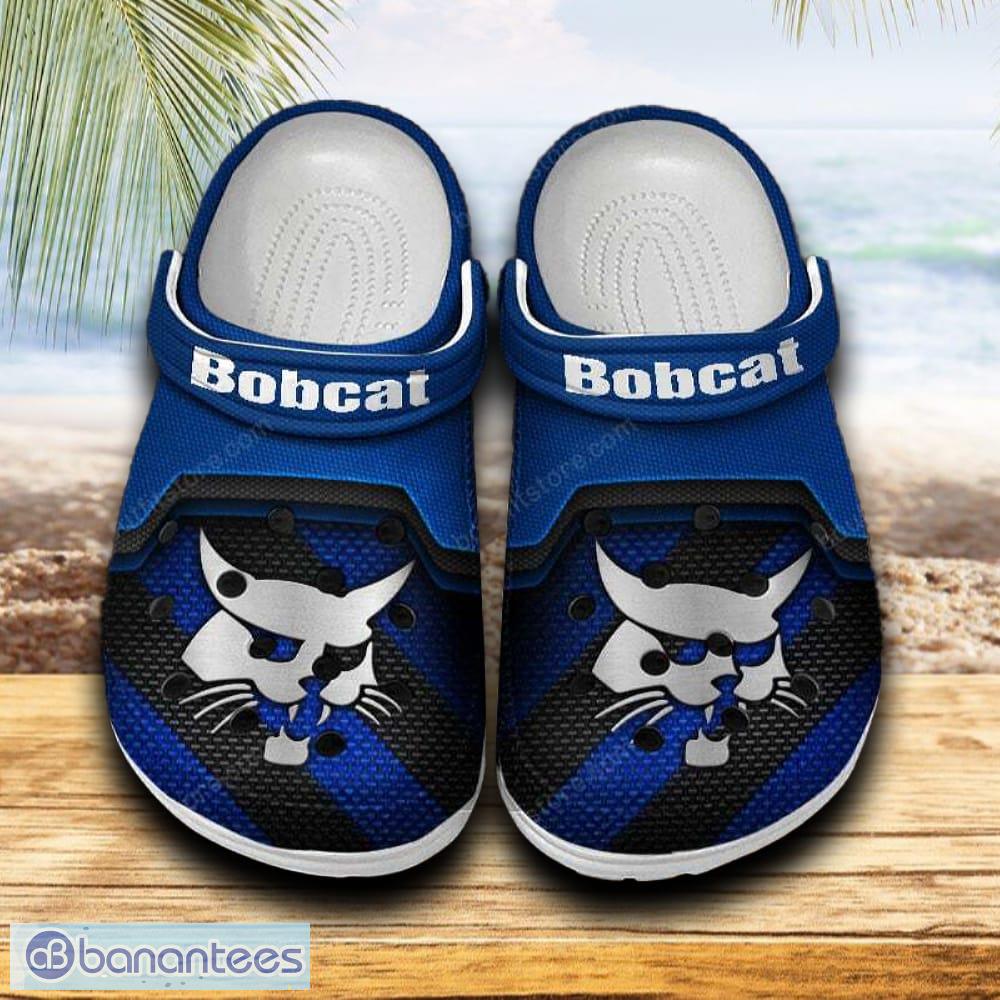 bobcat car clog shoes blue color new gift for fans custom name image Bobcat Car Clog Shoes Blue Color New Gift For Fans Custom Name - Bobcat Car Clog Shoes Blue Color New Gift For Fans Custom Name