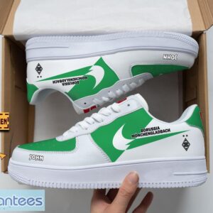Borussia Monchengladbach Air Force Shoes Custom Name Gift For Fans AF1 Sneakers Product Photo 1
