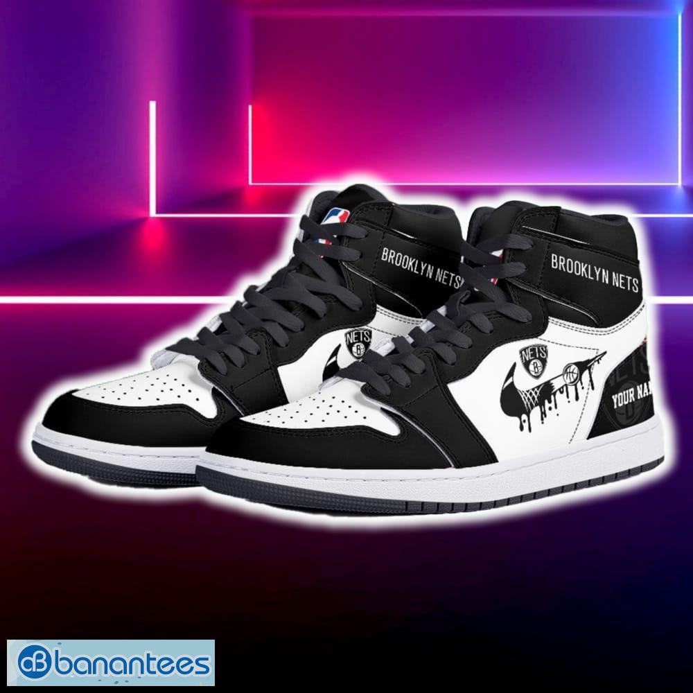 brooklyn nets air jordan hightop shoes new custom name for fans gift sneaker 1 image Brooklyn Nets Air Jordan Hightop Shoes New Custom Name For Fans Gift Sneaker - Brooklyn Nets Air Jordan Hightop Shoes Photo 5