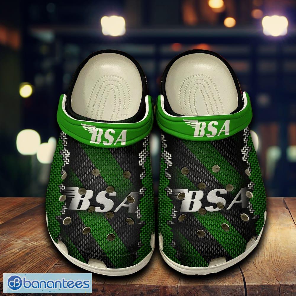 bsa car 3d clogs shoes green for men women fans gift summer beach all over print image BSA Car 3D Clogs Shoes Green For Men Women Fans Gift Summer Beach All Over Print - BSA Car 3D Clogs Shoes Green For Men Women Fans Gift Summer Beach All Over Print