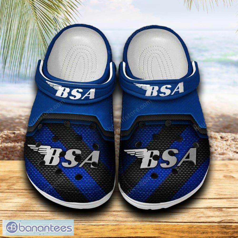 bsa car clog shoes blue color new gift for fans custom name image BSA Car Clog Shoes Blue Color New Gift For Fans Custom Name - BSA Car Clog Shoes Blue Color New Gift For Fans Custom Name