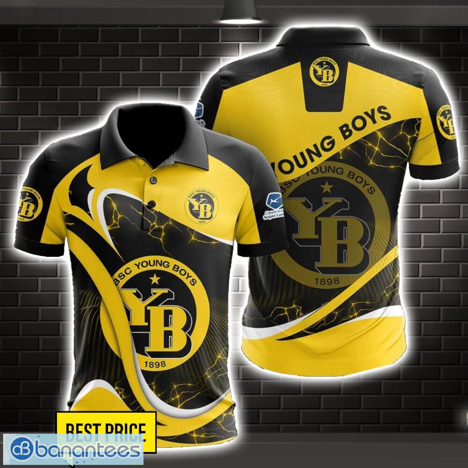 bsc young boys 3d polo shirt special gift for fans holiday gift image BSC Young Boys 3D Polo Shirt Special Gift For Fans Holiday Gift Product Photo 1