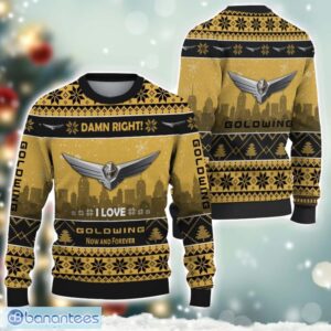 Honda goldwing Damn Right I Lover Honda goldwing Now And Forever 3D Ugly Christmas Sweater Christmas Gift Product Photo 1
