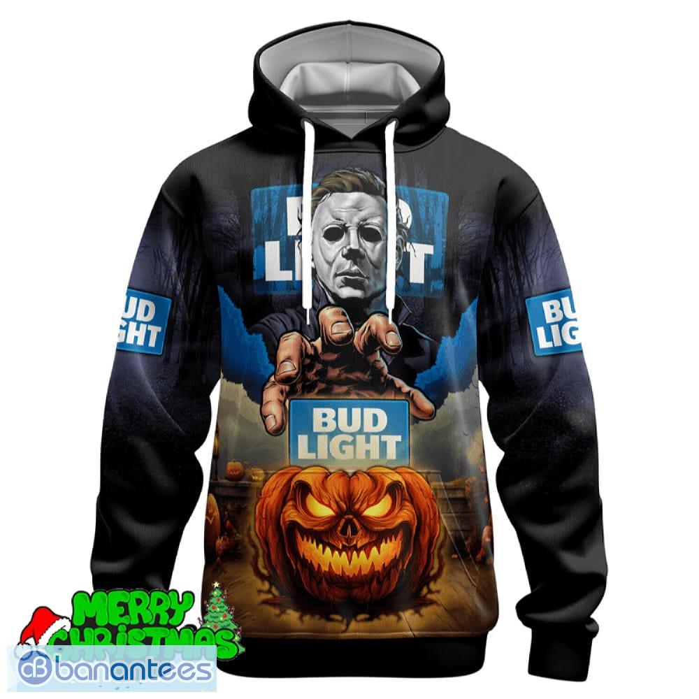bud light halloween michael myers hoodie zip hoodie for men women gift halloween image Bud Light Halloween Michael Myers Hoodie Zip Hoodie For Men Women Gift Halloween - Bud Light Halloween Michael Myers Hoodie & Zip Hoodie_1