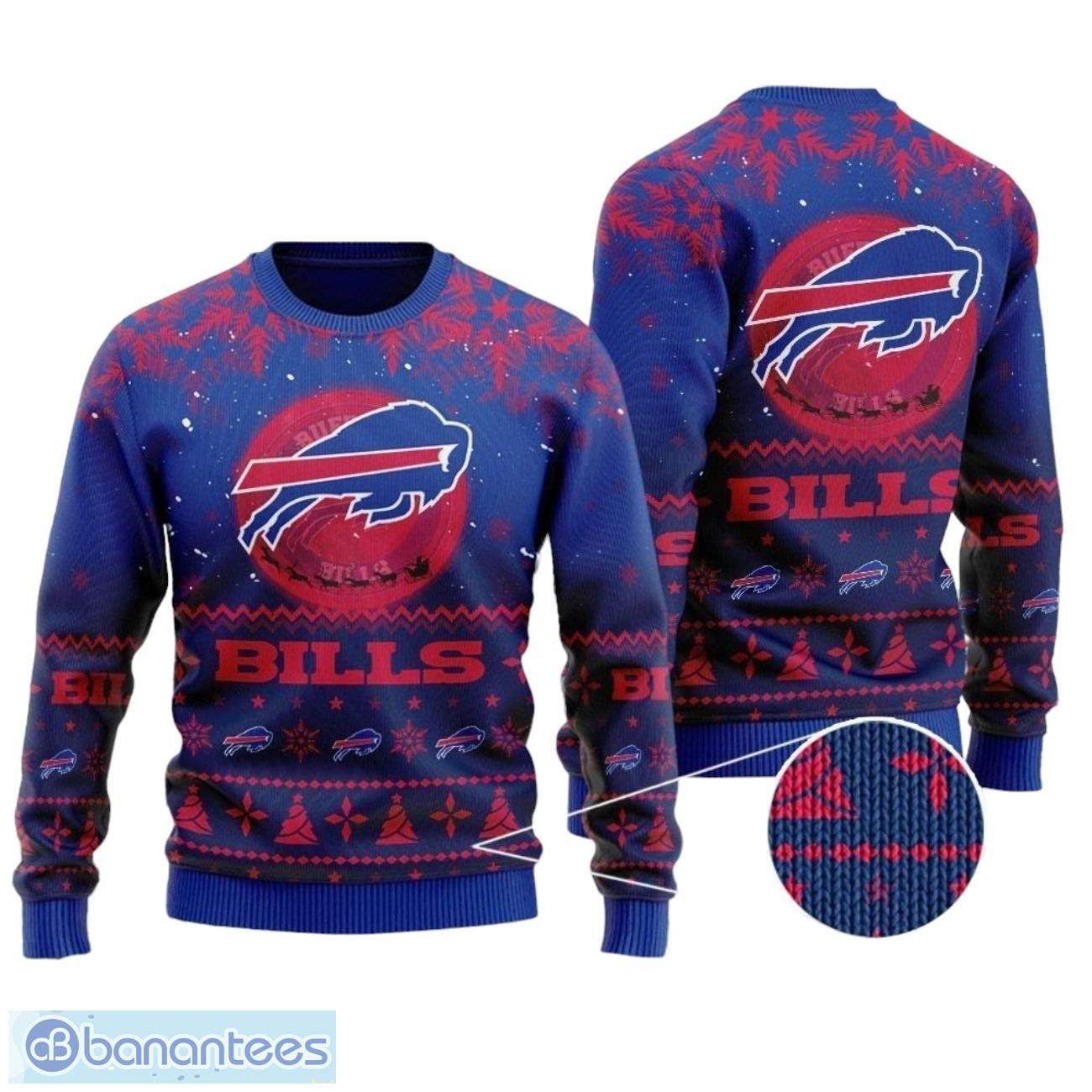buffalo bills sweater shirt santa claus in the moon nfl christmas all over print sweater image Buffalo Bills Sweater Shirt Santa Claus In The Moon NFL Christmas All Over Print Sweater Product Photo 1