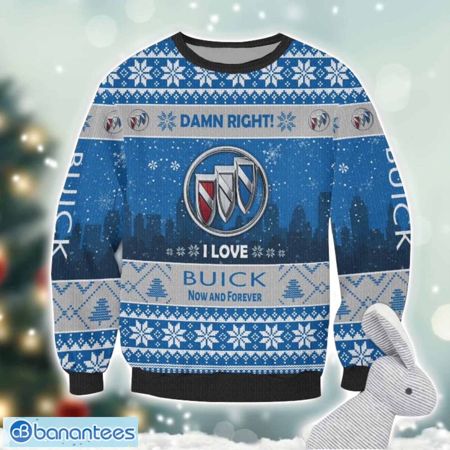 buick damn right i lover buick now and forever 3d ugly christmas sweater christmas gift 1 image Buick Damn Right I Lover Buick Now And Forever 3D Ugly Christmas Sweater Christmas Gift Product Photo 2