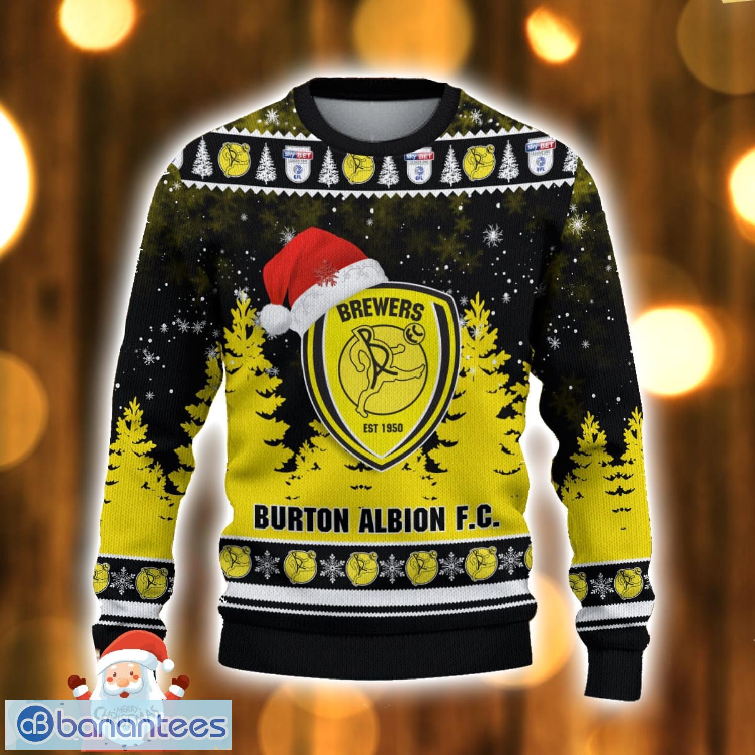 burton albion ugly christmas sweater holiday gift ideas for men and women 1 image Burton Albion Ugly Christmas Sweater Holiday Gift Ideas For Men And Women Product Photo 2