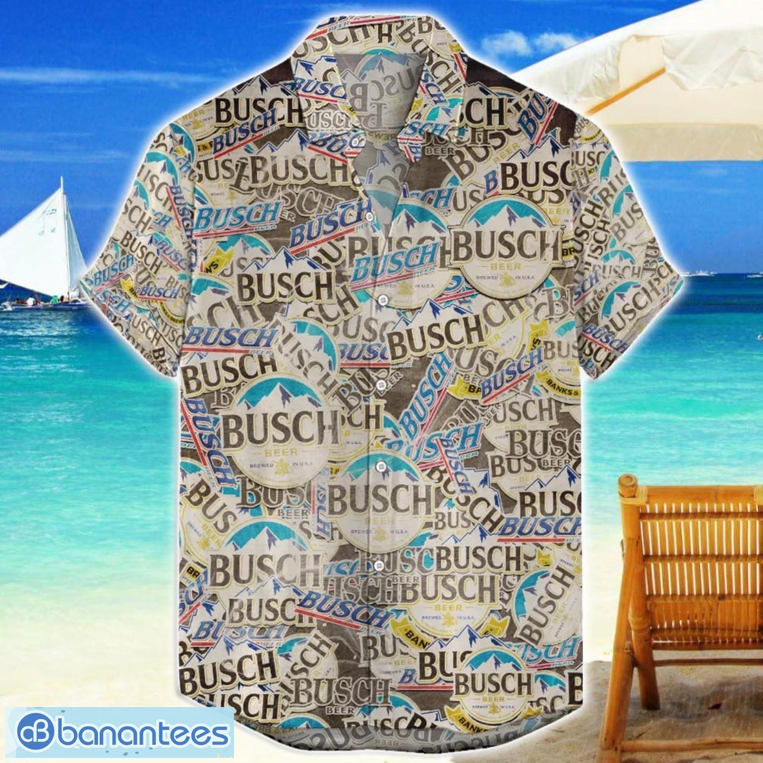 busch aop beer logo hawaiian shirt summer gift for men and women image Busch AOP Beer Logo Hawaiian Shirt Summer Gift For Men And Women Product Photo 1