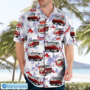 Volkswagen Samba Christmas Aloha Hawaiian Shirt Product Photo 4