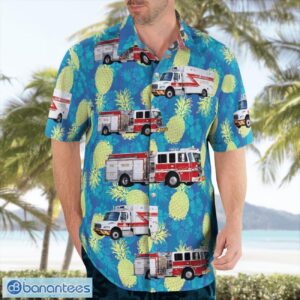 Florida, Pembroke Pines Fire Department Hawaiian Shirt Product Photo 4