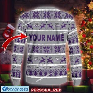 NEW Gather Weber State Wildcats Knitted Christmas Sweater Gift For Adult Custom Name - NCAA2 Weber State Wildcats Ugly Christmas Sweater For Men And Women Photo 2