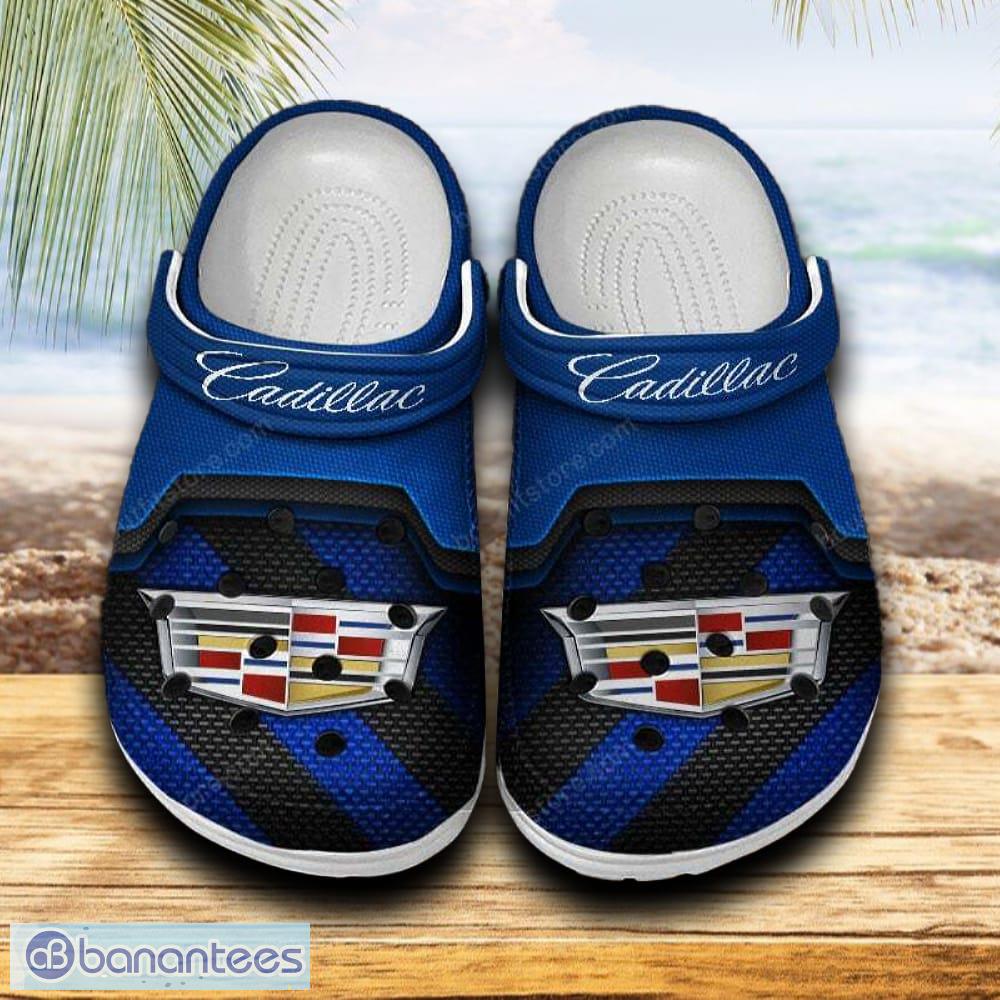 cadillac car clog shoes blue color new gift for fans custom name image Cadillac Car Clog Shoes Blue Color New Gift For Fans Custom Name - Cadillac Car Clog Shoes Blue Color New Gift For Fans Custom Name