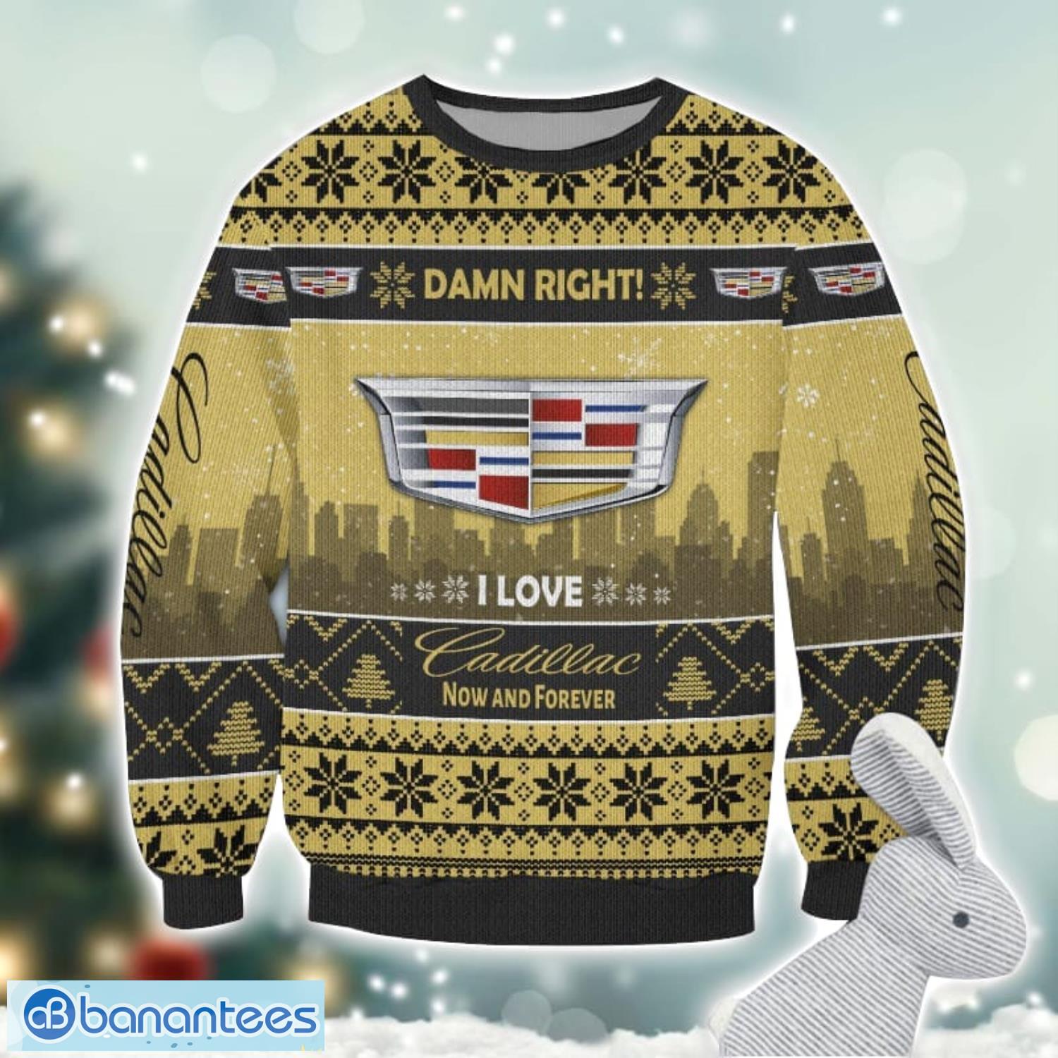 cadillac damn right i lover cadillac now and forever 3d ugly christmas sweater christmas gift 1 image Cadillac Damn Right I Lover Cadillac Now And Forever 3D Ugly Christmas Sweater Christmas Gift Product Photo 2