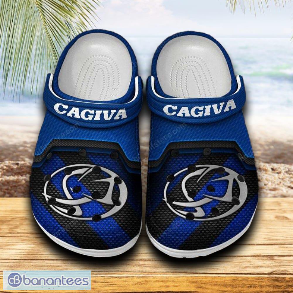 cagiva car clog shoes blue color new gift for fans custom name image Cagiva Car Clog Shoes Blue Color New Gift For Fans Custom Name - Cagiva Car Clog Shoes Blue Color New Gift For Fans Custom Name