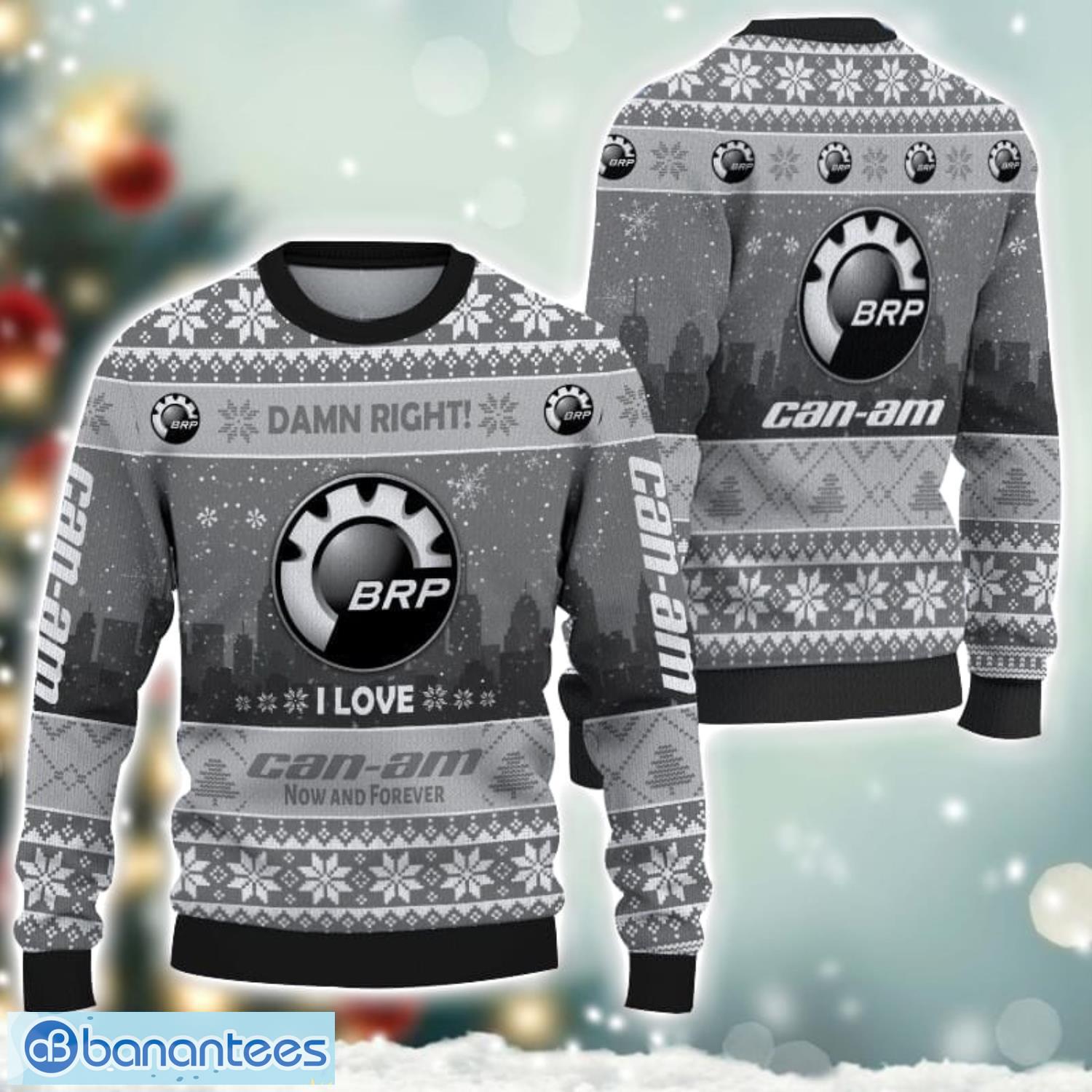 can am damn right i lover can am now and forever 3d ugly christmas sweater christmas gift image Can-Am Damn Right I Lover Can-Am Now And Forever 3D Ugly Christmas Sweater Christmas Gift Product Photo 1