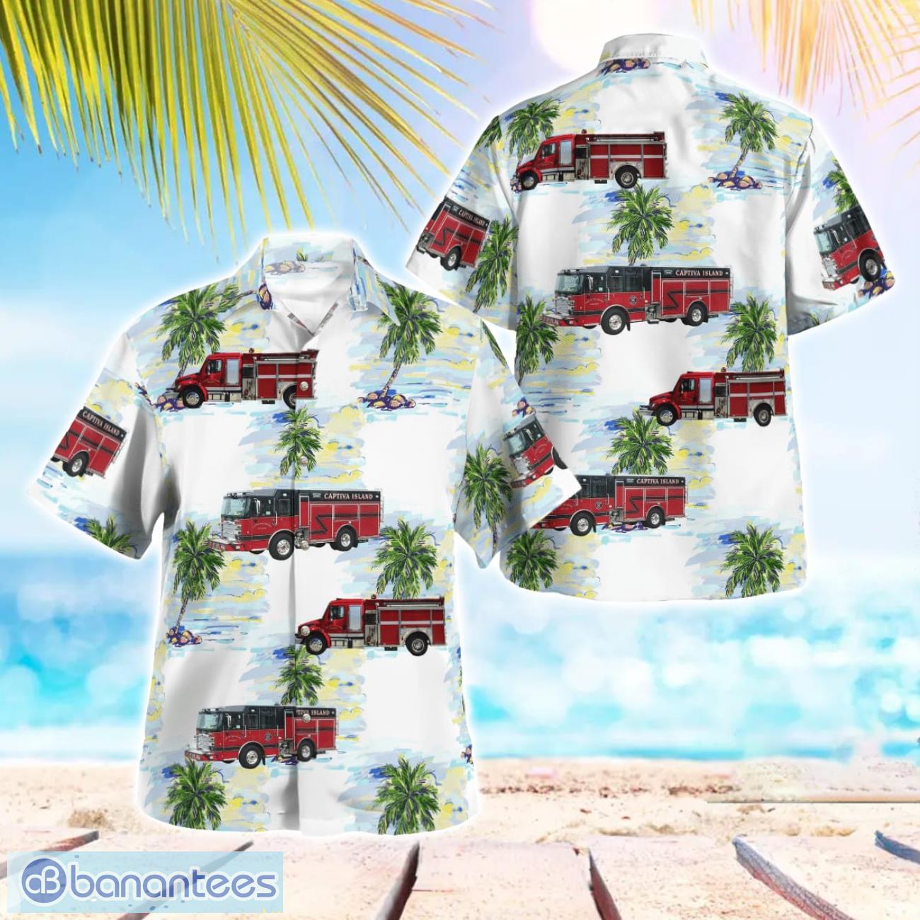 captiva florida captiva island fire control district hawaiian shirt image Captiva, Florida, Captiva Island Fire Control District Hawaiian Shirt Product Photo 1