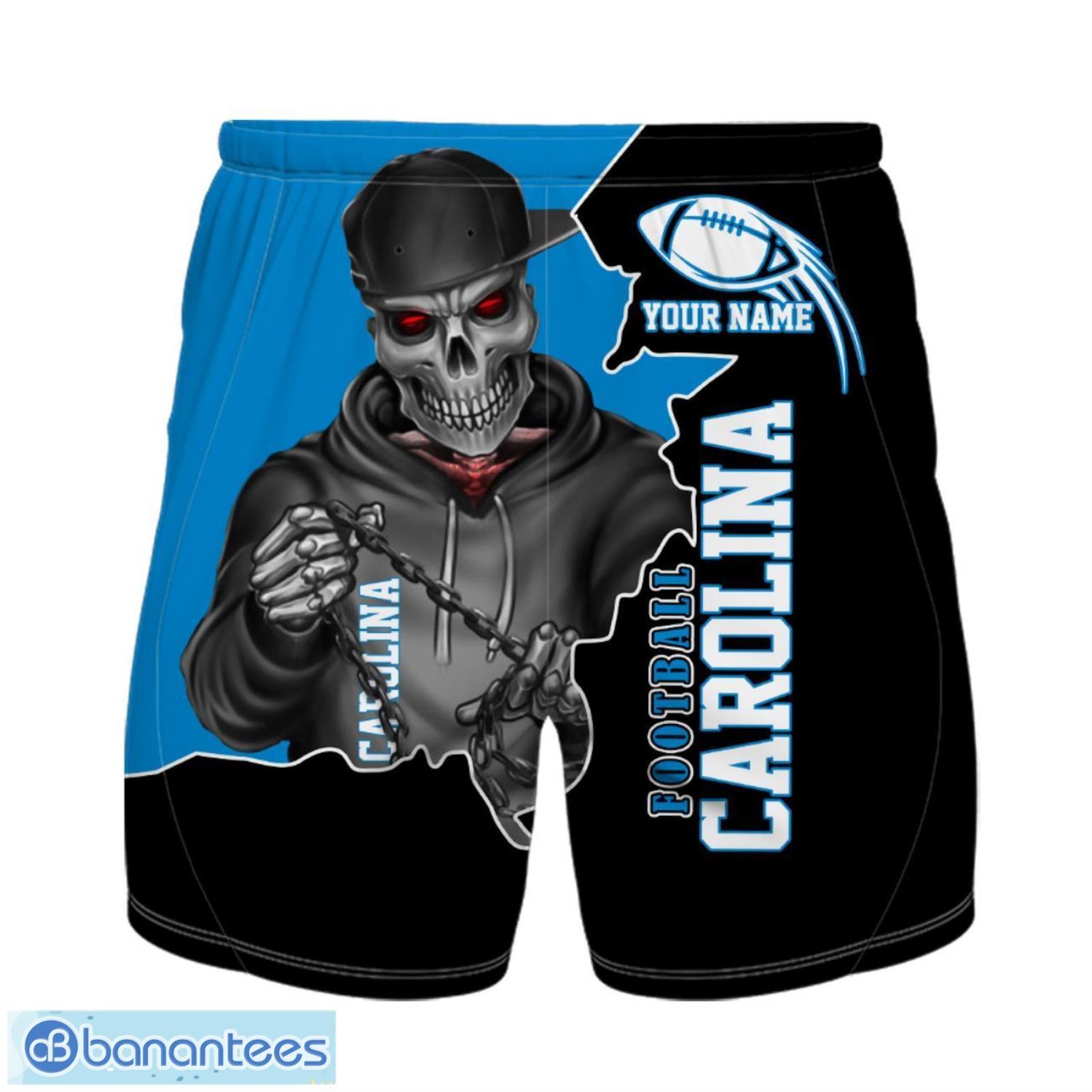 carolina football team hawaiian shirt and shorts personalized name and number for fans 1 image Carolina Football Team Hawaiian Shirt And Shorts Personalized Name And Number For Fans Product Photo 2