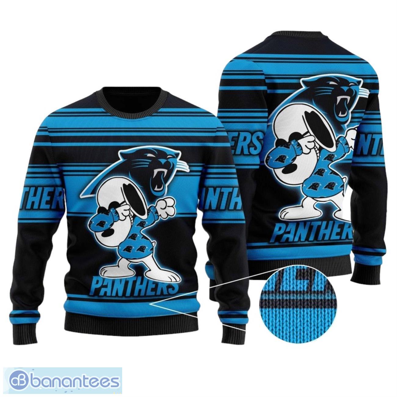 carolina panthers sweater shirt3d full printed christmas all over print sweater image Carolina Panthers Sweater Shirt3D Full Printed Christmas All Over Print Sweater Product Photo 1