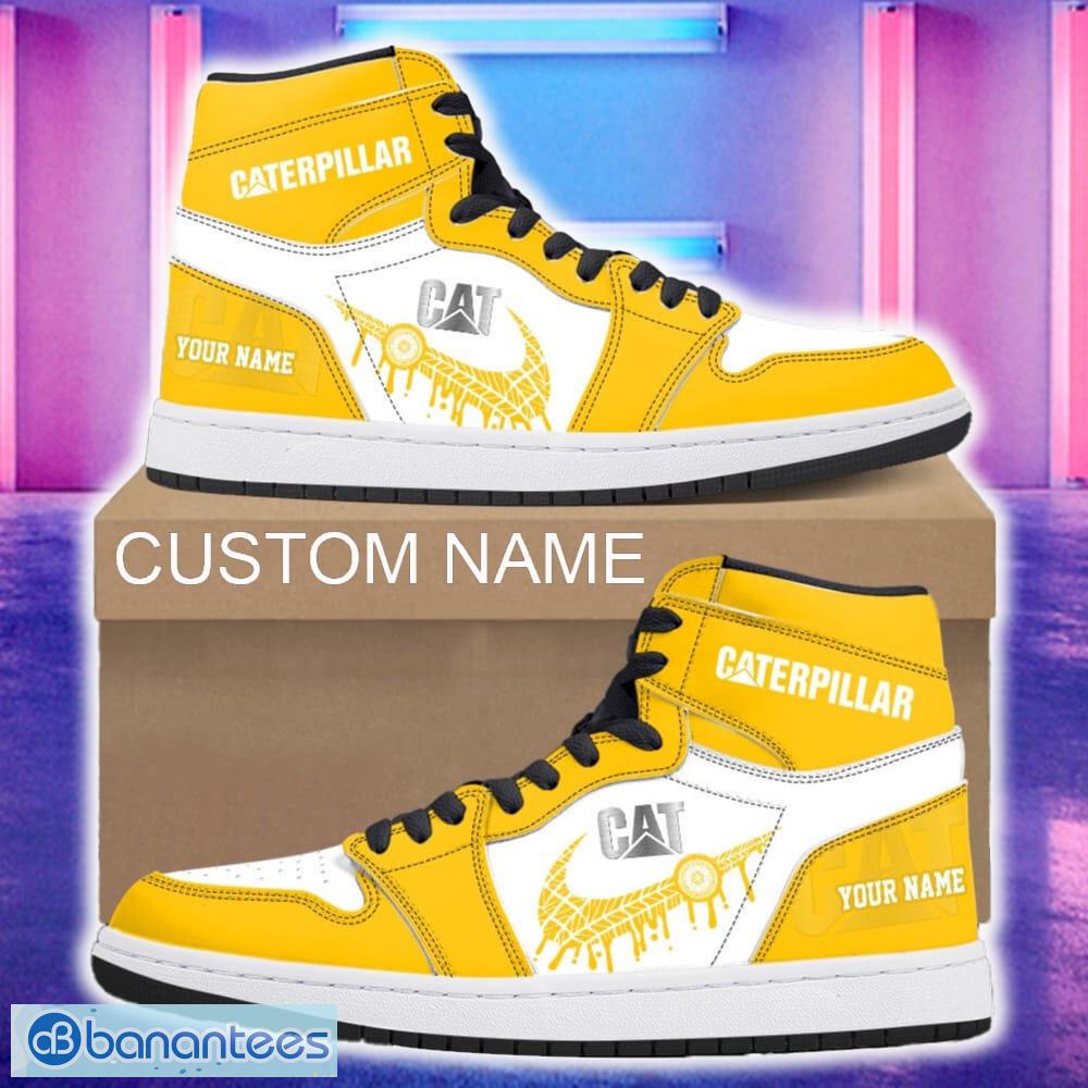 caterpillar car air jordan 1 hightop shoes new for fans gift aj1 sneaker custom name image Caterpillar Car Air Jordan 1 Hightop Shoes New For Fans Gift AJ1 Sneaker Custom Name - Caterpillar Air Jordan 1 Hightop Shoes_4