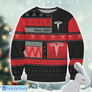 Tesla Logo Ugly Christmas Sweater For Fans Men And Women Christmas Gift Ideas Product Photo 2