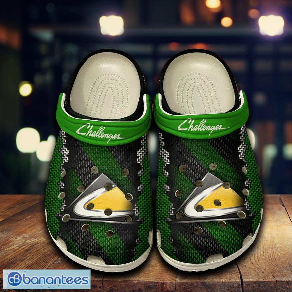 challenger car 3d clogs shoes green for men women fans gift summer beach all over print image Challenger Car 3D Clogs Shoes Green For Men Women Fans Gift Summer Beach All Over Print - Challenger Car 3D Clogs Shoes Green For Men Women Fans Gift Summer Beach All Over Print