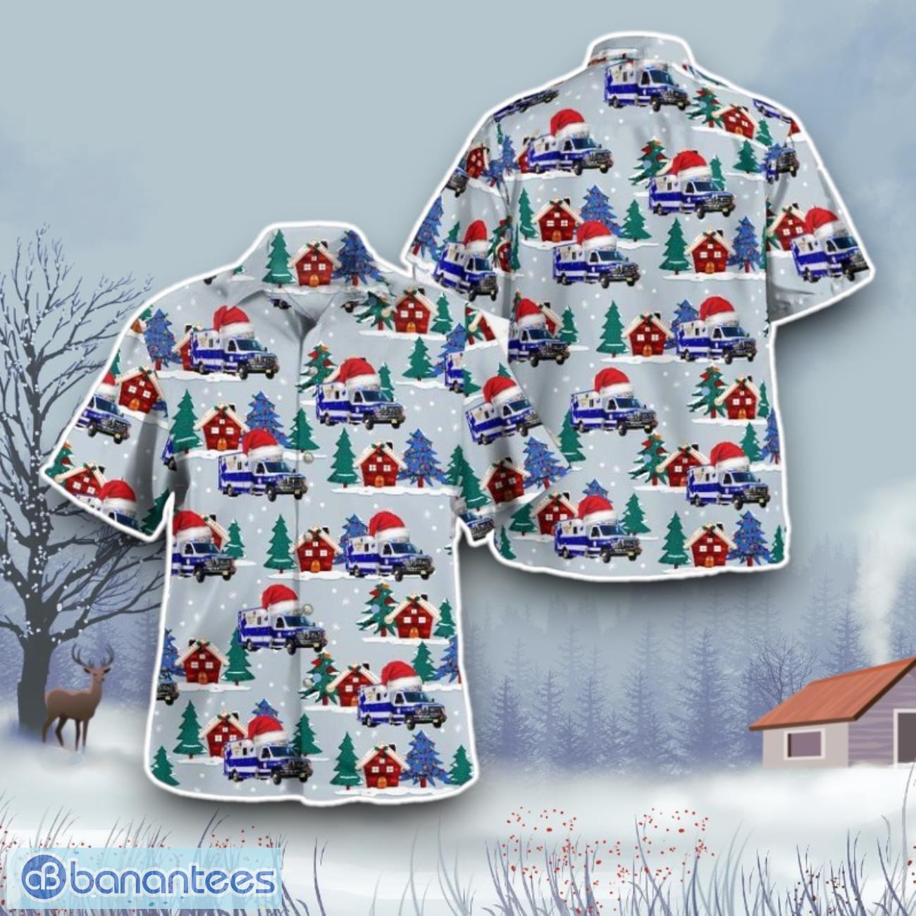 chatham new jersey chatham emergency squad hawaiian shirt gift for christmas image Chatham, New Jersey, Chatham Emergency Squad Hawaiian Shirt Gift For Christmas Product Photo 1