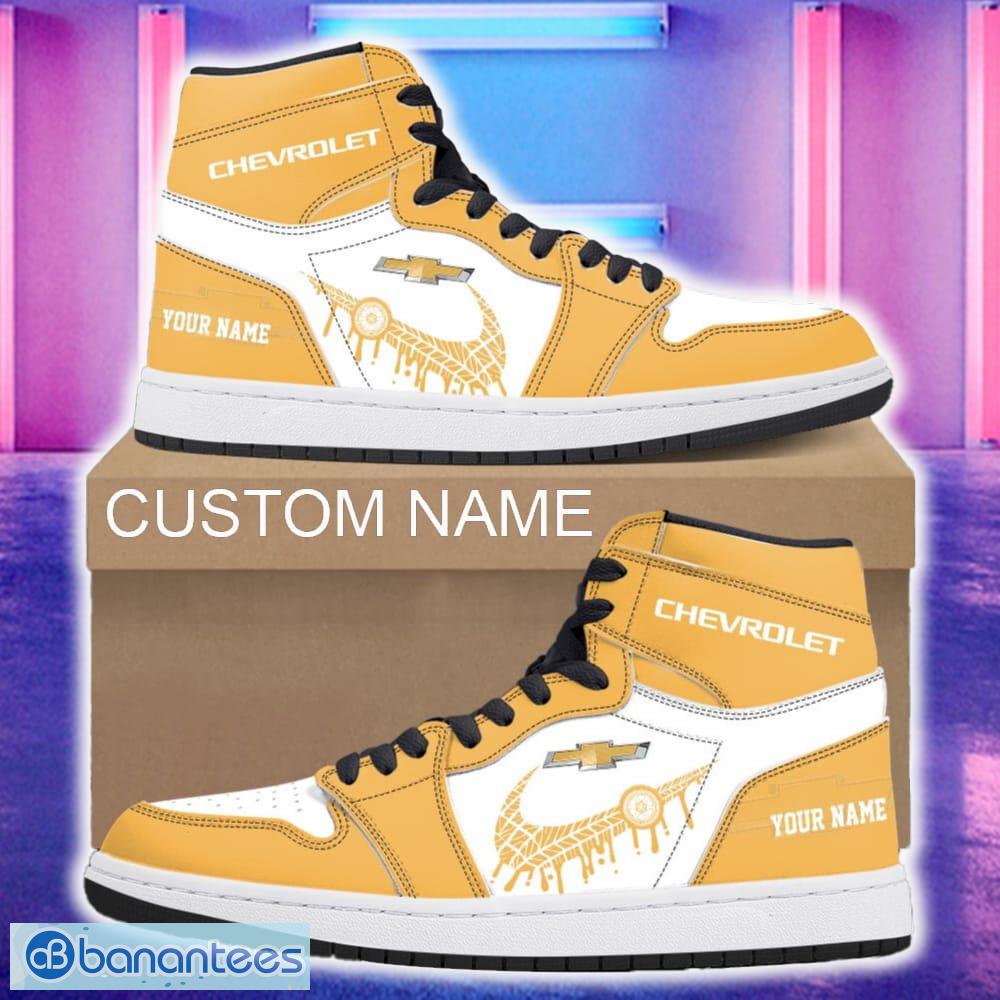 chevrolet car air jordan 1 hightop shoes new for fans gift aj1 sneaker custom name image Chevrolet Car Air Jordan 1 Hightop Shoes New For Fans Gift AJ1 Sneaker Custom Name - Chevrolet Air Jordan 1 Hightop Shoes_4