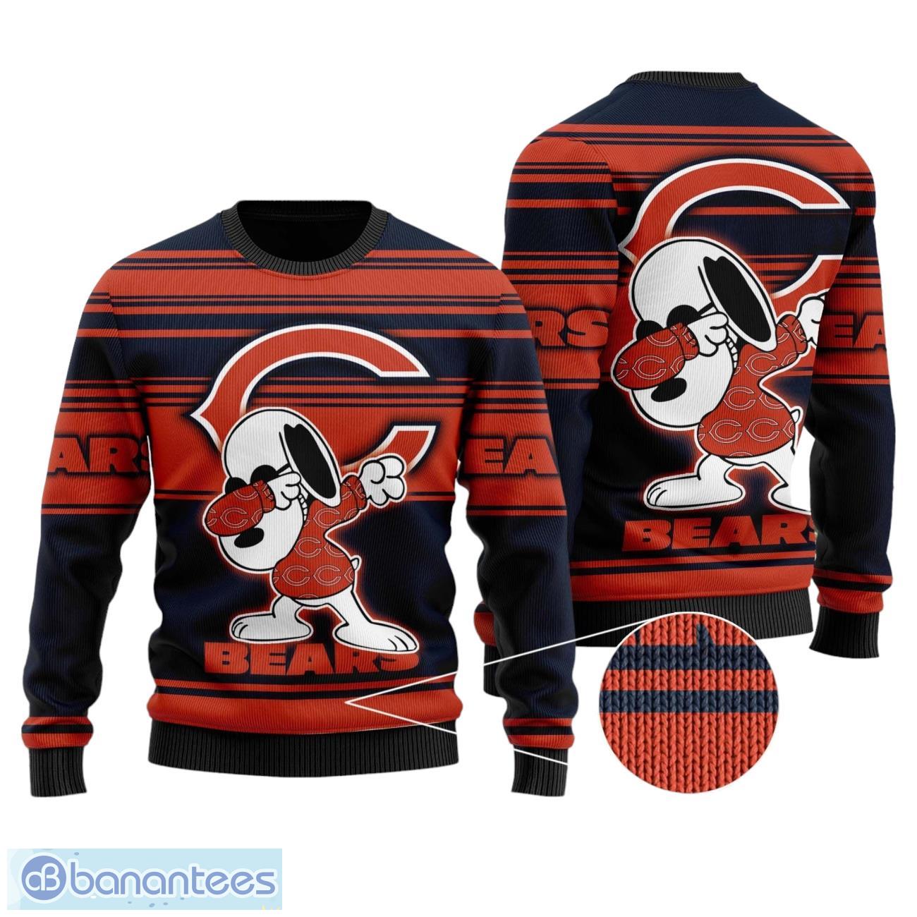 chicago bears3d full printed christmas all over print sweater image Chicago Bears3D Full Printed Christmas All Over Print Sweater Product Photo 1