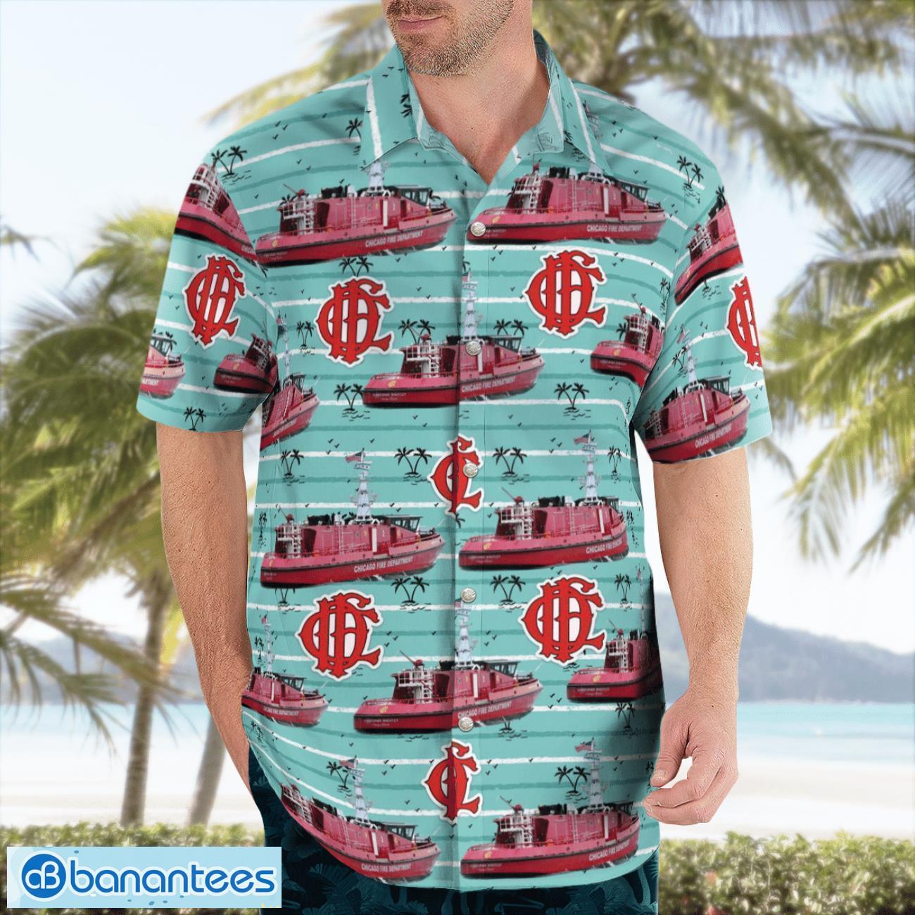 chicago fire department cfd christopher wheatley fireboat hawaiian shirt gift for summer vacation 2 image Chicago Fire Department CFD Christopher Wheatley Fireboat Hawaiian Shirt Gift For Summer Vacation Product Photo 3