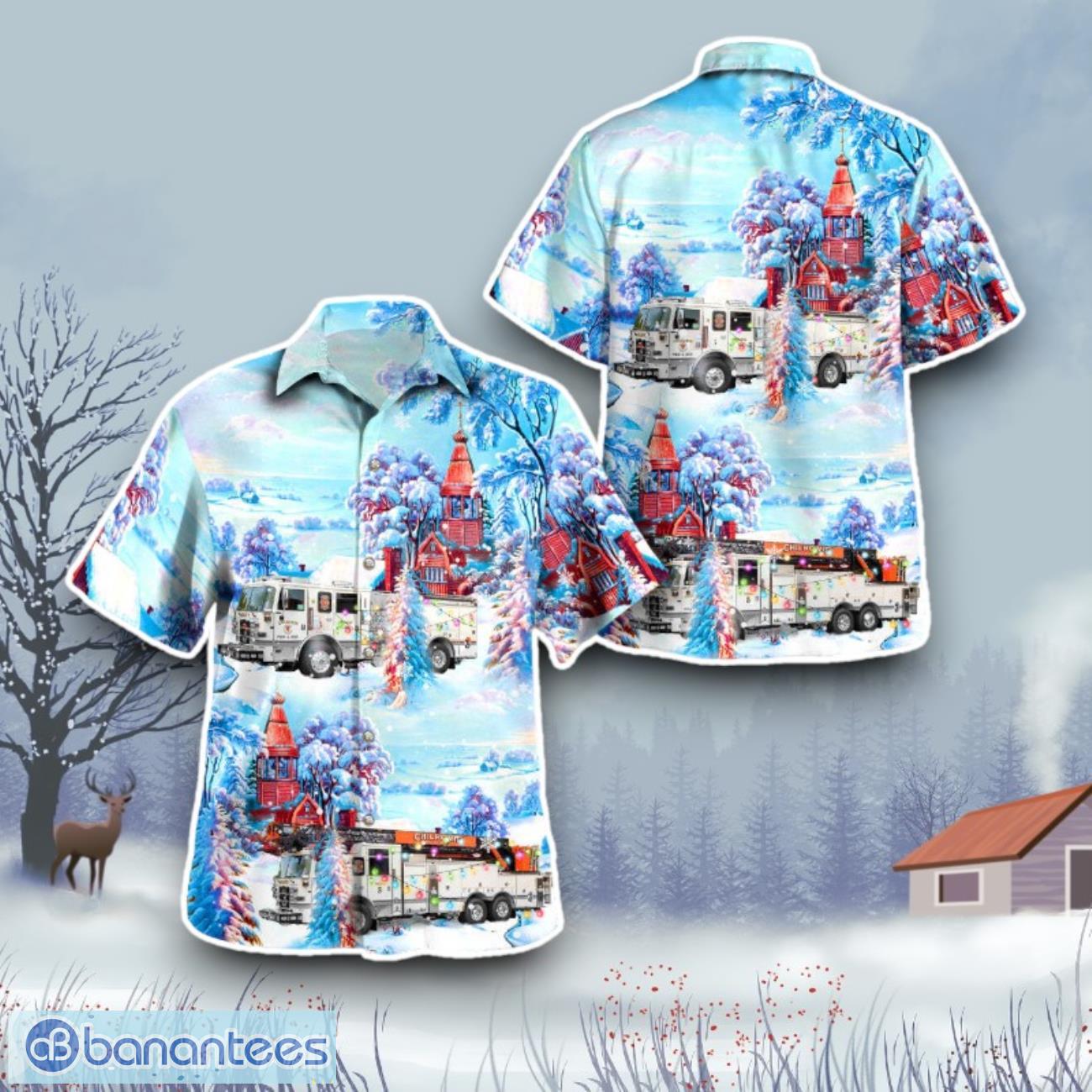 chilhowie virginia chilhowie fire department hawaiian shirt gift for christmas image Chilhowie, Virginia, Chilhowie Fire Department Hawaiian Shirt Gift For Christmas Product Photo 1