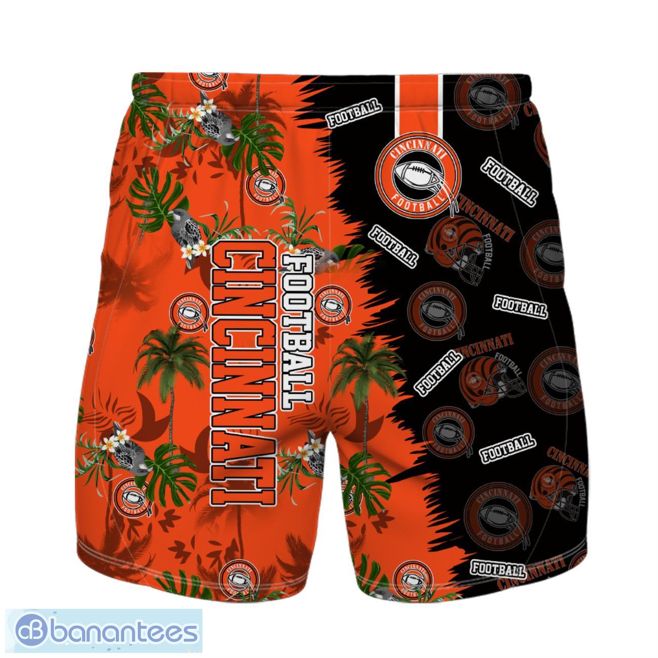 cincinnati football team hawaiian shirt and shorts custom name number tropical style hawaiian shirt 1 image Cincinnati Football Team Hawaiian Shirt And Shorts Custom Name Number Tropical Style Hawaiian Shirt Product Photo 2