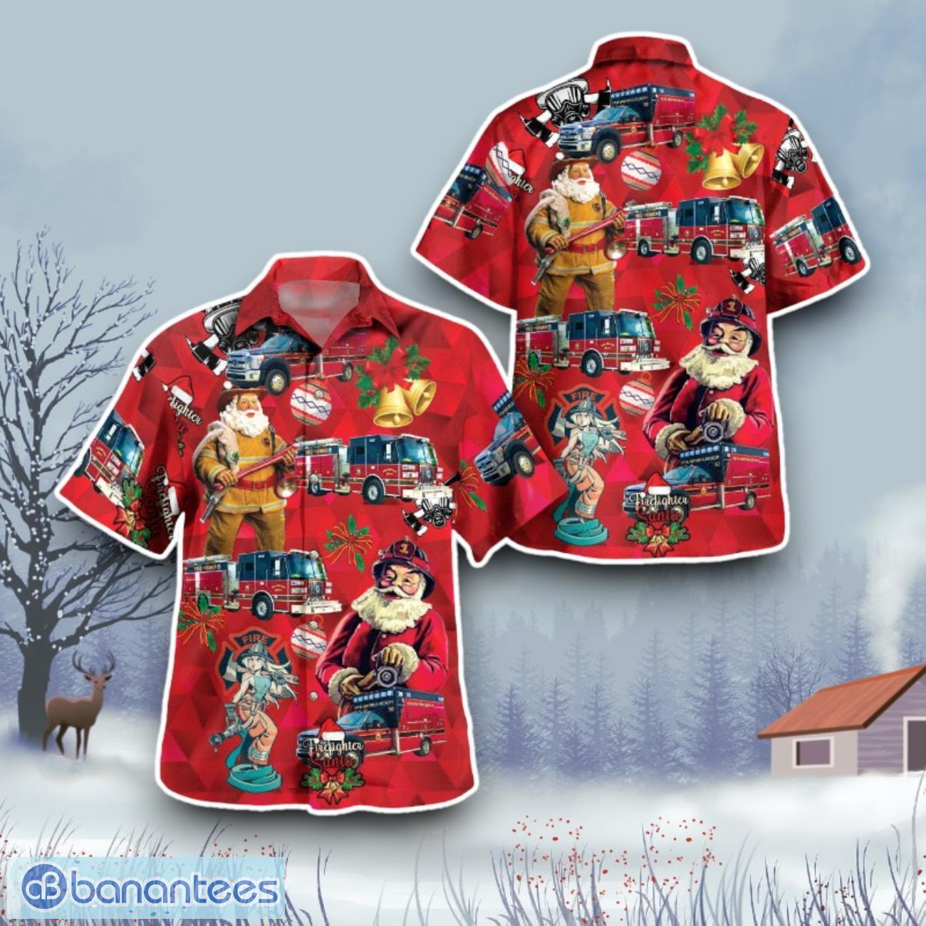 city of new smyrna beach fire department hawaiian shirt gift for christmas image City Of New Smyrna Beach Fire Department Hawaiian Shirt Gift For Christmas Product Photo 1