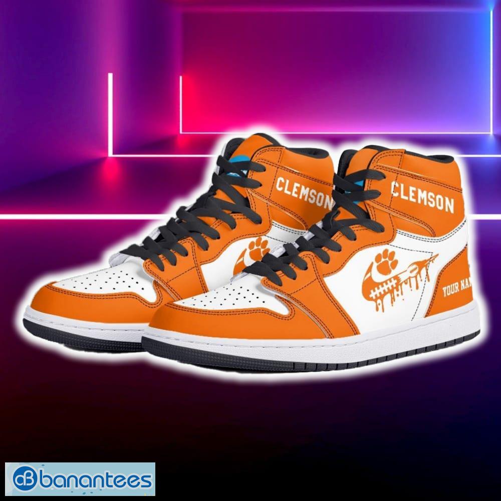 clemson tigers air jordan hightop shoes new custom name for fans gift sneaker 1 image Clemson Tigers Air Jordan Hightop Shoes New Custom Name For Fans Gift Sneaker - Clemson Tigers Air Jordan Hightop Shoes Photo 5