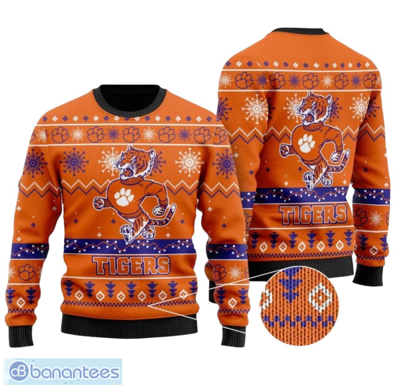 clemson tigers football for fans all over print sweater image Clemson Tigers Football For Fans All Over Print Sweater Product Photo 1