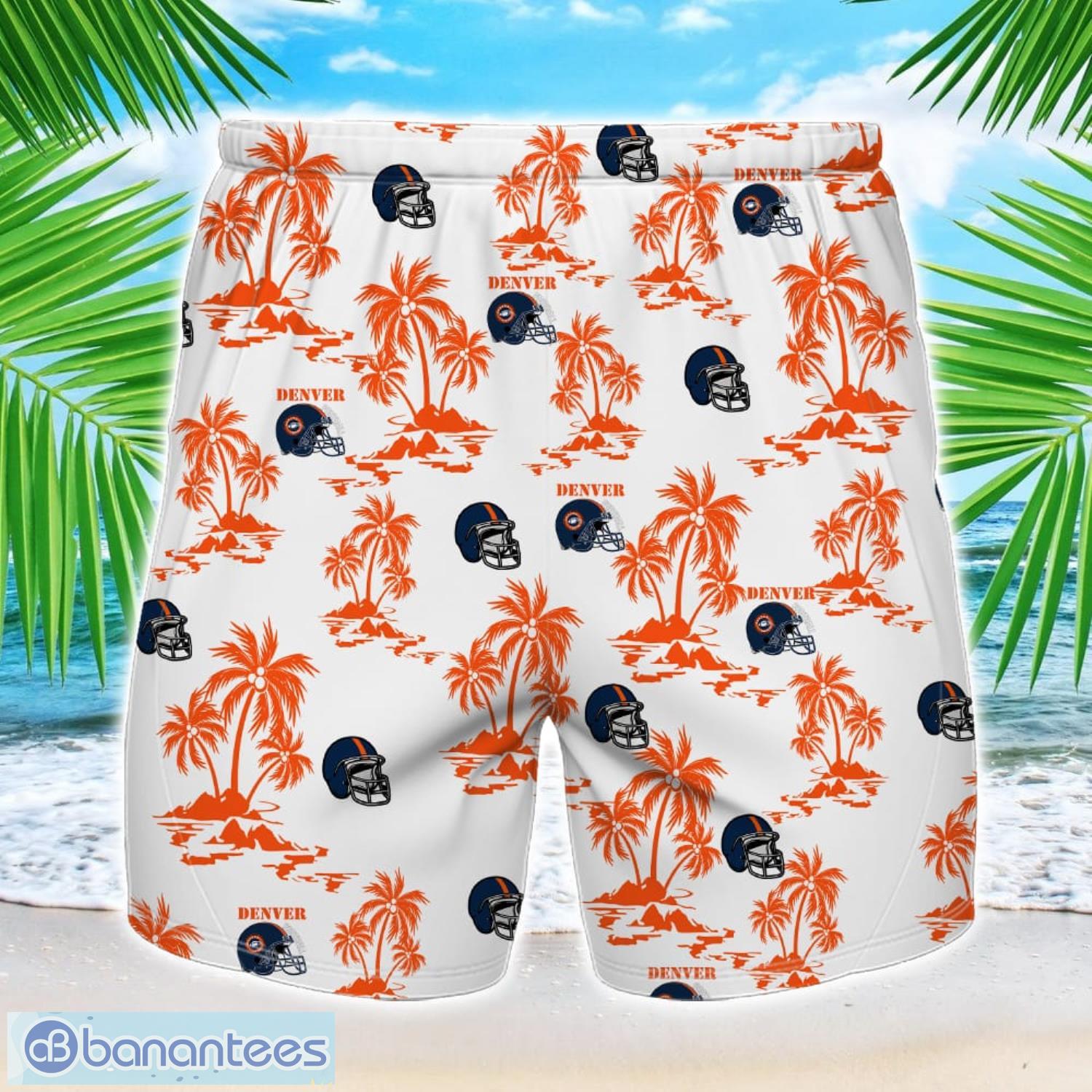 coconut design logo denver team hawaiian and shorts all printed beach set for fans custom name image Coconut design Logo Denver Team Hawaiian And Shorts All Printed Beach Set For Fans Custom Name Product Photo 1