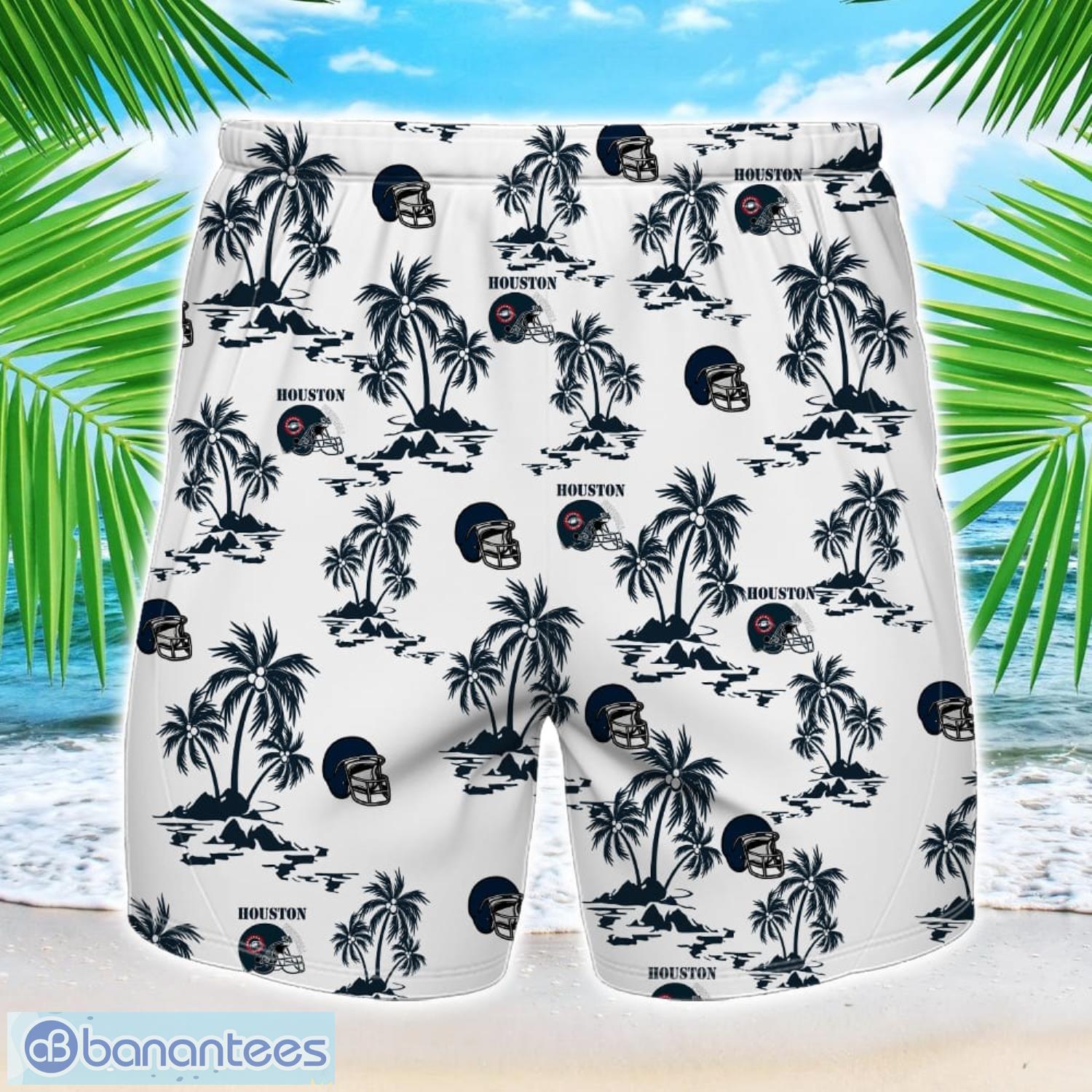 coconut design logo houston team hawaiian and shorts all printed beach set for fans custom name 1 image Coconut design Logo Houston Team Hawaiian And Shorts All Printed Beach Set For Fans Custom Name Product Photo 2
