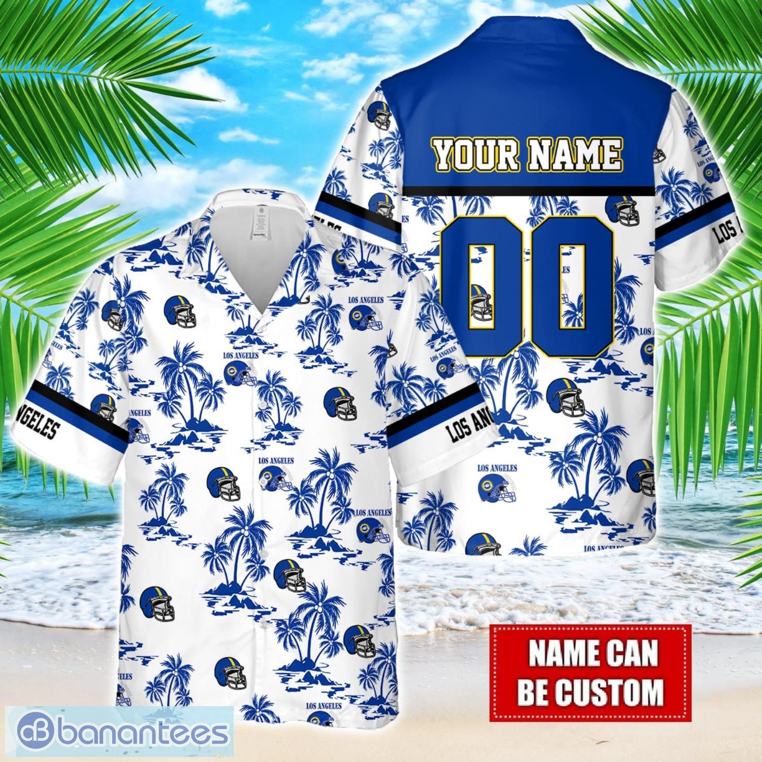 coconut design logo los angeles team hawaiian and shorts all printed beach set for fans custom name image Coconut design Logo Los Angeles Team Hawaiian And Shorts All Printed Beach Set For Fans Custom Name Product Photo 1