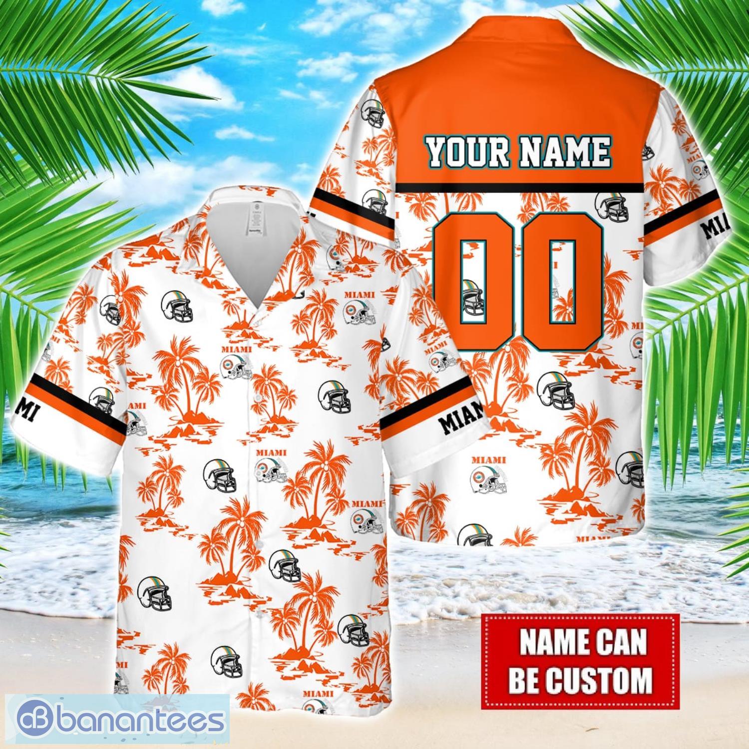 coconut design logo miami team hawaiian and shorts all printed beach set for fans custom name image Coconut design Logo Miami Team Hawaiian And Shorts All Printed Beach Set For Fans Custom Name Product Photo 1