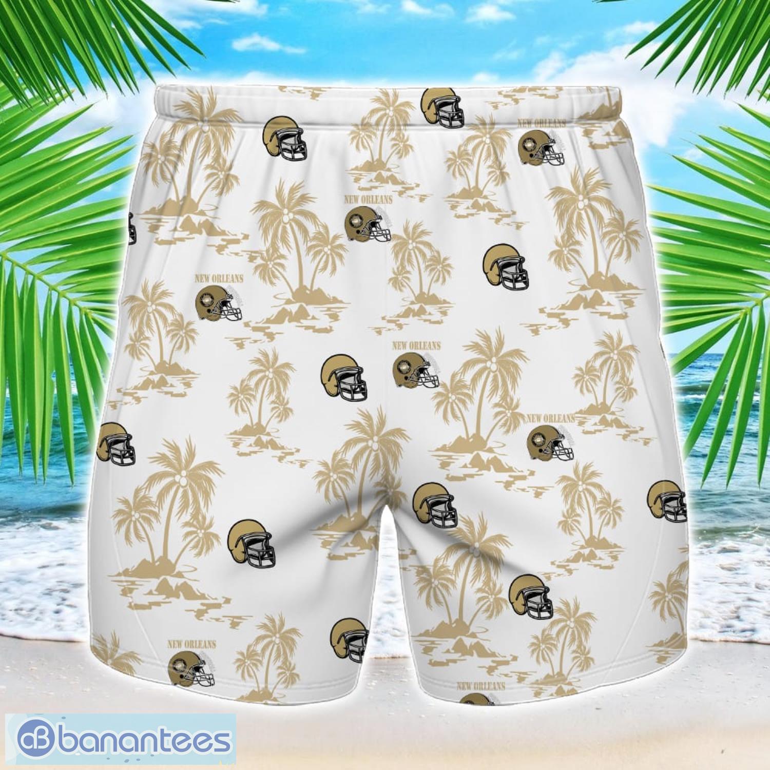 coconut design logo new orleans team hawaiian and shorts all printed beach set for fans custom name 1 image Coconut design Logo New Orleans Team Hawaiian And Shorts All Printed Beach Set For Fans Custom Name Product Photo 2