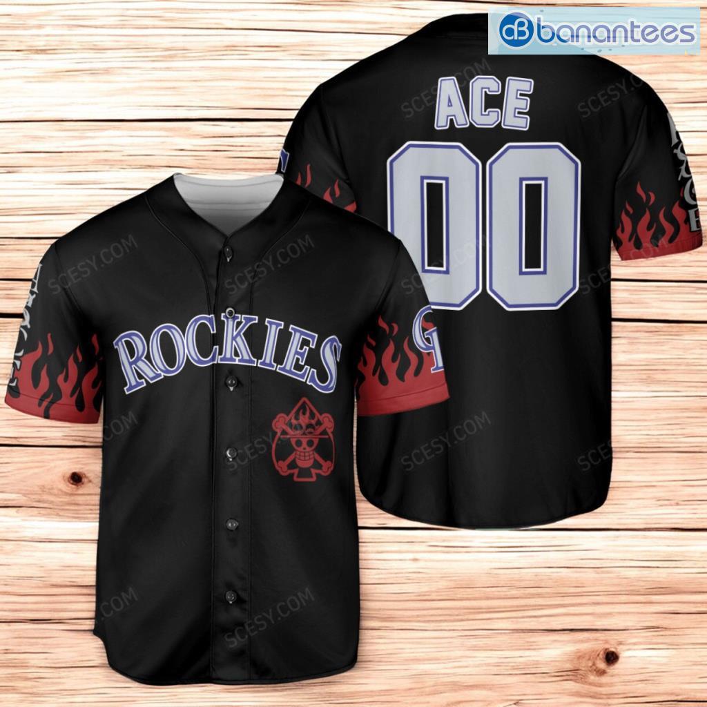 colorado rockies one piece baseball jersey shirt black custom for men and women image Colorado Rockies One Piece Baseball Jersey Shirt Black Custom For Men And Women Product Photo 1